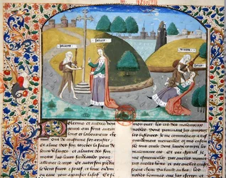 Poverty and Fortune, illustration from 