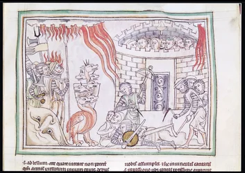 The Celestial Fire Destroying the Army of Satan, scene from the Apocalypse