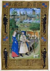 The Flight into Egypt, from the Hours of Charles of France