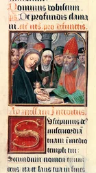 Presentation of Jesus at the Temple, from a collection of collects of Odoart de Bersacques, Prevost of Saint-Omer