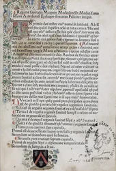 First page from Regimen Sanitatis, 1483