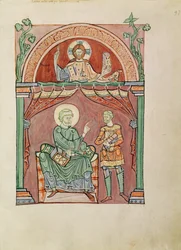 Saint Augustine disputing with Felicianus