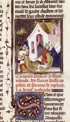 Prostitutes with Clients, from Des Claires et Nobles Femmes, by Giovanni Boccaccio (1313-75) c.1403