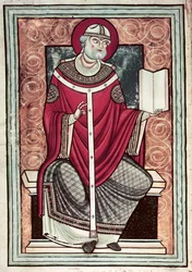 St. Gregory (c.540-604) from Lettre de Saint Gregoire