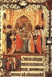The Marriage of the Virgin, from the Grandes Heures de Duc de Berry
