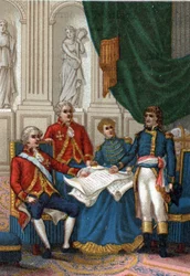 Napoleon Bonaparte in Amiens on 25 March 1802, England and France signed a peace treaty that ended the second European coalition against France. (The Peace of Amiens, 25th March 1802)