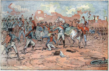 Napoleon I, Wounded in Front of Regensburg