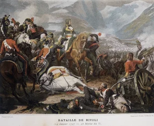 Napoleon at the Battle of Rivoli on January 14