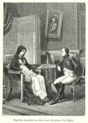 Napoleon Consulting His Mother Before Leaving the Island of Elba