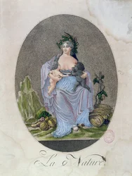 Nature Breastfeeding a Black Baby and a White Baby