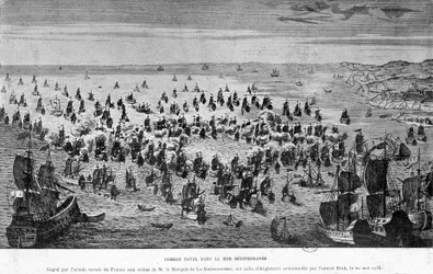 Naval Battle on the Mediterranean Sea, Won by the Naval Army of France at the Orders of the Marquis de La Galissonnière, Over That of England Commanded by Admiral Bink, May 20