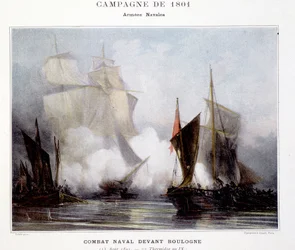 Naval Combat in Front of Boulogne - in The Naval Battles of Napoleon
