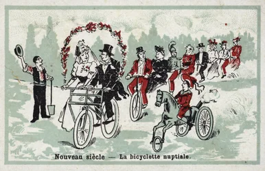 New century - the wedding bicycle