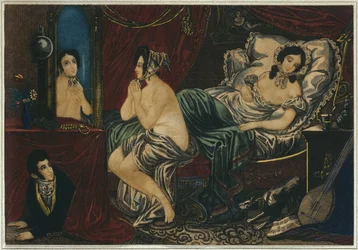 Night, bedtime, early 19th century