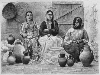 Oil merchants in Jerusalem, from La Syrie d