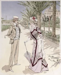 On the Promenade des Anglais, Nice, February 1899