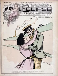 On the fortifications: bad boy (thug) and his girlfriend - cover 