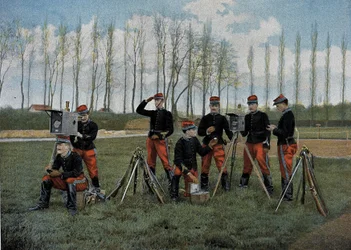 Optical Telegraph Seance - in Military Album - Domestic Service: Cavalry