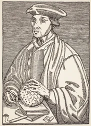 Oronce Fine, illustration from Histoire de la Nation Francaise, Sciences, Volumes I & II