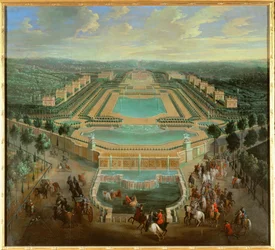 Overall View of the Chateau de Marly, Grand Trianon, Versailles, France (photo)