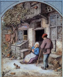 Peasants in Front of Their House