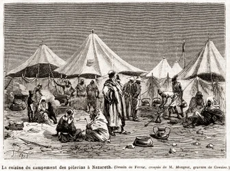 Penitence Pilgrimage to the Holy Places from 25 April to 8 June 1882 (engraving)