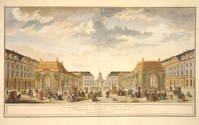 Perspective View of the Place de Louis le Grand with the Rooms Constructed for the Occasion of the Marriage of Monseigneur le Dauphin
