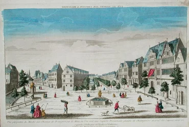 Perspective View of the Rossmarkt, Frankfurt