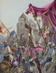 Peter the Hermit Preaching the First Crusade