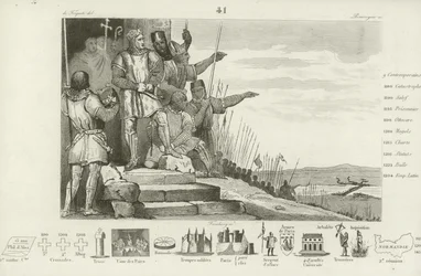 Philip II of France wins the Battle of Bouvines after prayer, 1214