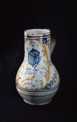 Pitcher with the inscription Vive la Liberte, 1789