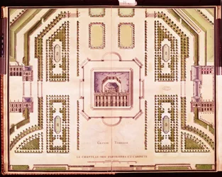 Plan of the Grand Terrasse of the Chateau de Marly