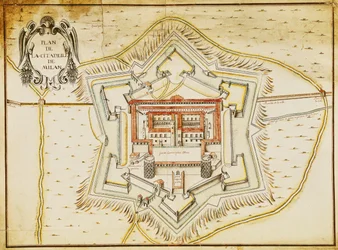 Plan of the citadel of Milan