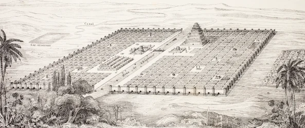 Plan of the City of Babylon, Mesopotamia, Around the 5th Century BC According to Herodotus