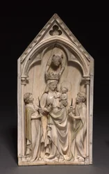 Plaque: The Virgin and Child with Angels