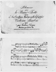 Polonaise for pianoforte, dedicated to Countess Victoire Skarbek, written by Frederic Chopin aged 8