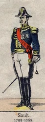 Full-length portrait of Nicolas Soult (1769-1851), Marshal of France, Duke of Dalmatia. Image of Epinal from the end of the 19th century