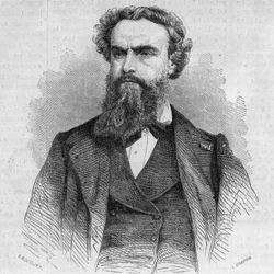 Portrait of Alexandre Cabanel (1823-1899), French painter. Engraving in "Le Monde Illustré" n°338 of October 3
