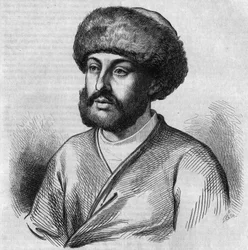 Portrait of Alexandre Maurocordato (Mavrocordatos) (1636-1709), Greek politician, Drogman (interpreter) for the Ottoman government. Engraving by Chevignard in 
