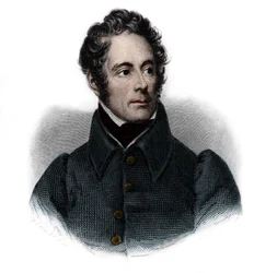 Portrait of Alphonse de Lamartine (1791-1869), French writer, poet and politician. in 