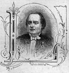 Portrait of Antonin Louis Clapisson, French composer.