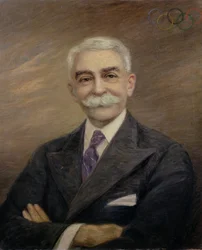 Portrait of Baron Pierre de Coubertin