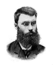Portrait of Charles Camille Pelletan (1846-1915), French politician, journalist and writer. Engraving in Le Monde Illustré, January 2