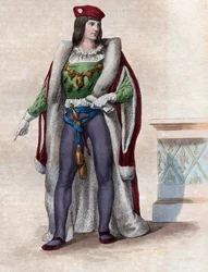 Portrait of Charles of Valois, Duke of Orleans, French poet and father of King Louis XII of France