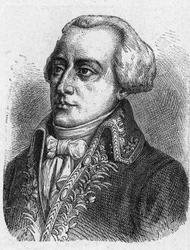 Portrait of Claude Louis Petiet (1749-1806), War Commissioner. Engraving from 1889