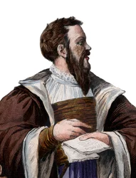 Portrait of Clement des Marets called Marot, French poet