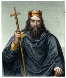 Portrait of Clovis I (c. 466 - 511), King of the Franks - in 