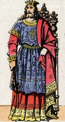 Portrait of Dagobert I, King of Austrasia, King of all Franks, King of Neustria and Burgundy