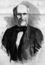 Portrait of Elie Duke of Decazes and Glucksberg (1780-1860), French Lawyer and Politician. Engraving in Le Monde Illustré, No. 186 of 3 November 1860
