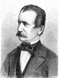 Portrait of Engerth, Austrian engineer - in Album of Science; illustrious scientists; Great discoveries 1896